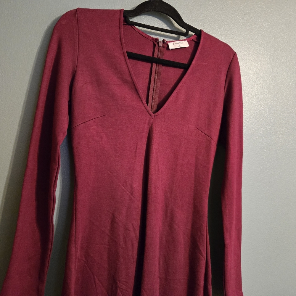 Aritzia Babaton Leo Bodycon Maroon Dress